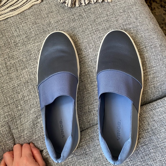 Vince Corbin Gentian Satin Slip on Sneakers - Picture 5 of 5